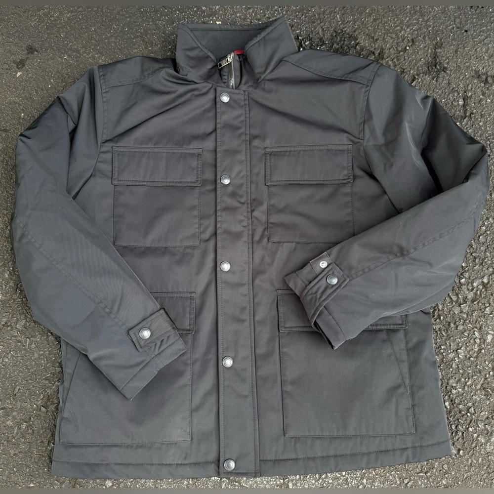 UNTUCKit Jacket Coat Mens Black Polyester Nylon Blend Button Zip Heavyweight‎ XL